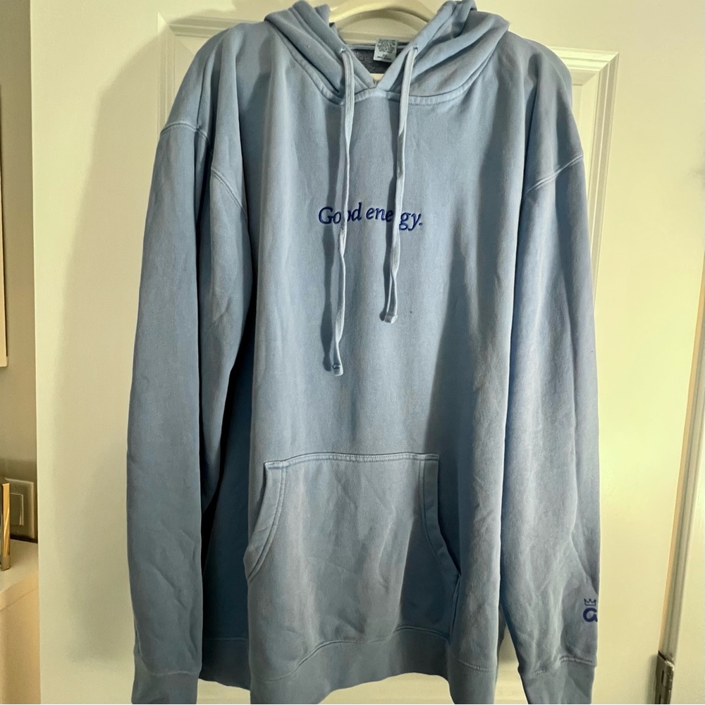 Blue “Good energy” Hoodie
